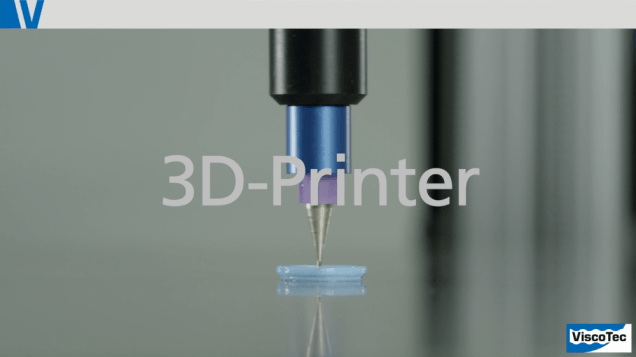 3D Printing from Viscotec - pastes, paste, fluids, fluid, silicone, bio suspension, printing head, printer head, high viscous, endless piston principle, prototyping, prototype, 3D technology, UV