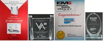 Double awarded metal-free dispenser: With the 14th EM Asia Innovation Award and the 13th SMT China VA Vision Award. Double awarded metal-free dispenser: With the 14th EM Asia Innovation Award and the 13th SMT China VA Vision Award.
