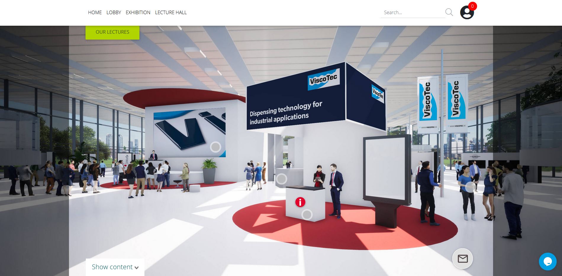 Entrance to ViscoTec Dispensing Expo 2020