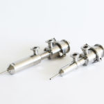 ViscoTec Hygienic Dispenser for hygienic dosing applications - awarded with the FoodTec award. ViscoTec Hygienic Dispenser for hygienic dosing applications - awarded with the FoodTec award.