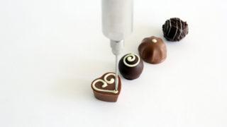 decorating chocolates with dosing pumps