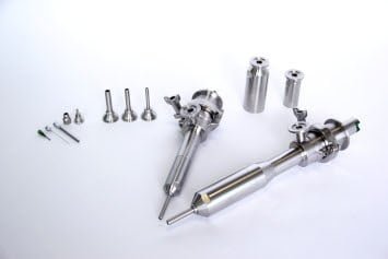 Fully automated gluing and casting of medical devices