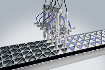 Automated filling of thermoformed packaging for dishwasher tablets