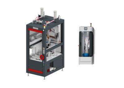 Bild 2: A-PRO Dispensierzelle in Kombination mit vipro-FEED M plus (Quelle: Aumann)